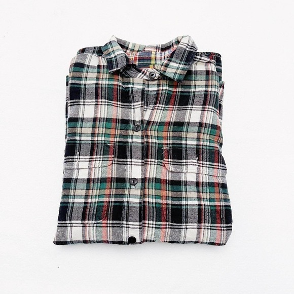 Madewell Plaid Button Down Shirt SZ XS - Picture 2 of 5